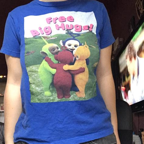 Big Free Hugs Vintage Teletubbies T Shirt Shipping Depop