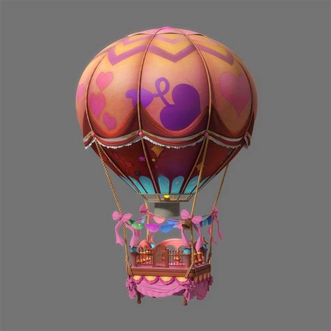 Fantasy Hot Airballoon D Model Ma Fbx Obj Free D