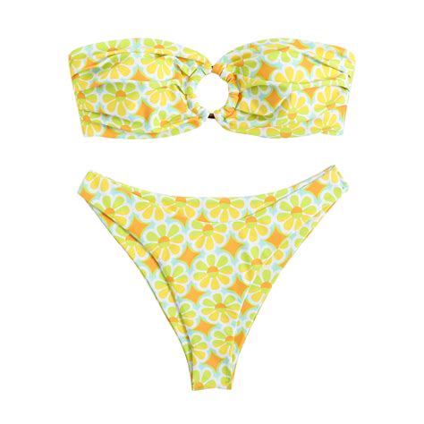 Dihao Plus Size Swimsuits For Women Clearance Women S New Split Swimsuit Casual Bikini