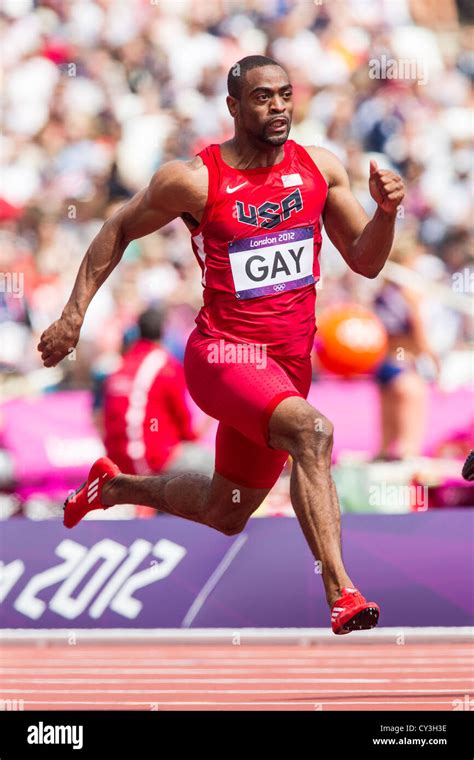 Tyson Gay USA Competing In The Men S M Round At The Olympic Summer Games London