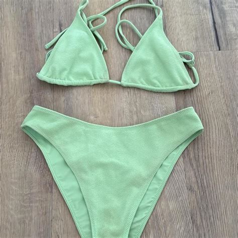 Mint Green Bikini Set Tj Swim Size S Perfect Depop