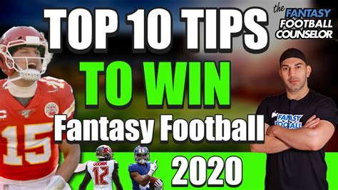 Fantasy Football Tips 2020 10 Tips To Win Youtube