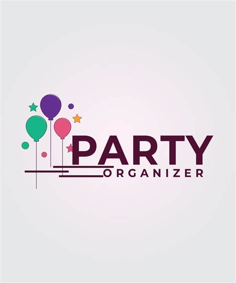 Party Logo Template 11965014 Vector Art At Vecteezy