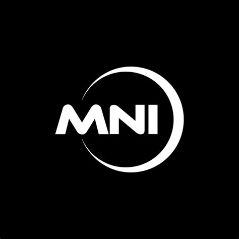 mni letter logo design  illustration vector logo calligraphy