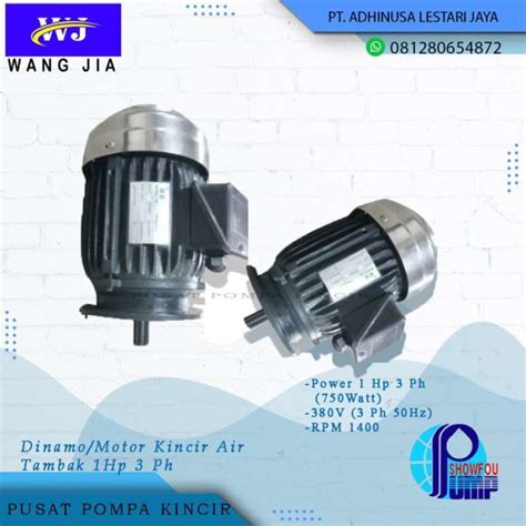 Jual Dinamoelektromotor Kincir Air Tambak Wang Jia 1hp 3 Phase Di