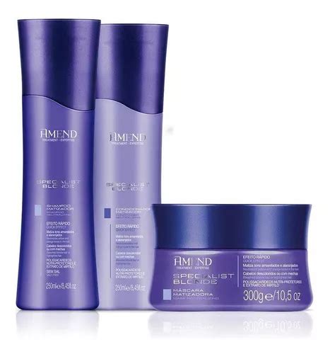 Kit Matizador Amend Specialist Blonde Shampoo MercadoLivre