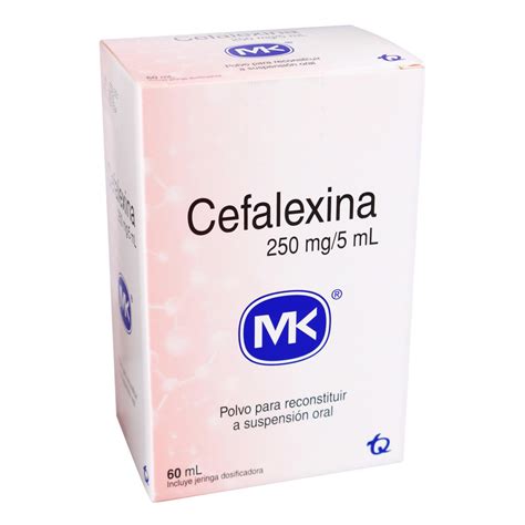 Cefalexina 250mg 5ml Frasco X 60 Ml Mk Farmaprime