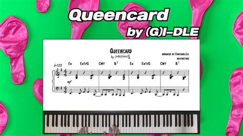 여자 아이들 G I DLE 퀸카 Queencard piano cover piano sheet 피아노커버