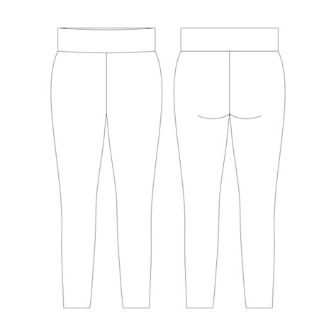 Premium Vector Template Leggings Vector Illustration Flat Sketch