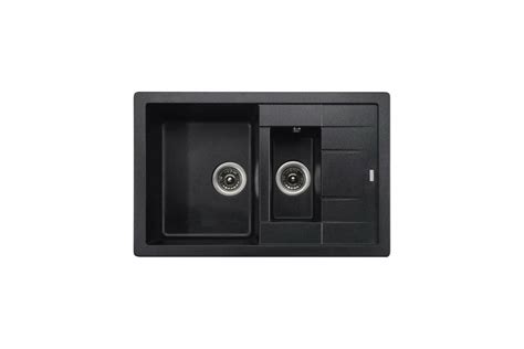 Кухонная мойка KAISER двойная, 780x500x190 Black Pearl KG2M-7850-BP ...