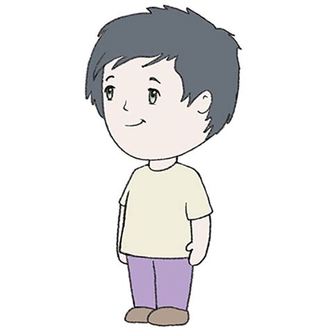 How To Draw A Cartoon Boy Easy Drawing Tutorial For Kids 41 Off