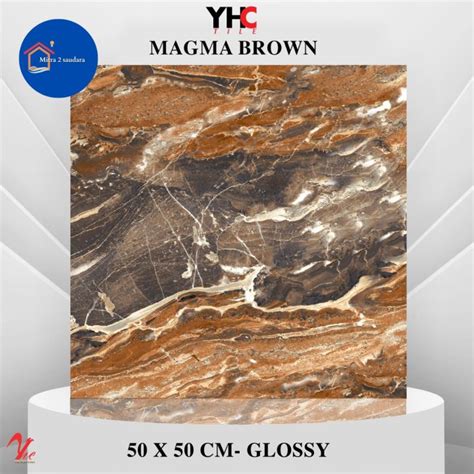 Keramik Lantai Yhc X Magma Brown Lazada Indonesia