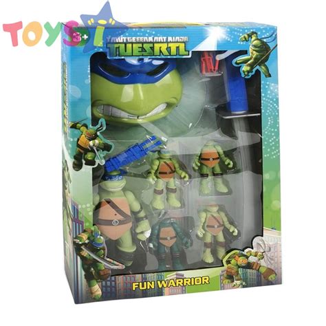 Комплект Костенурките Нинджа, С маска на Leonardo и Оръжия — Toysi.bg