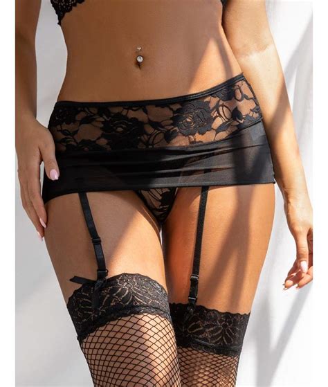Lingerie Sexy Grande Taille Porte Jarretelles Sexy En Dentelle