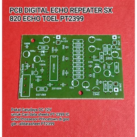 Pcb DIGITAL ECHO REPEATER SX820 ECHO TOEL PT2399 | Shopee Philippines