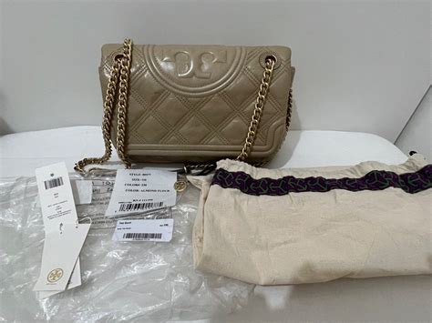 Tory Burch Fleming Soft Glazed Medium Almond Flour On Carousell