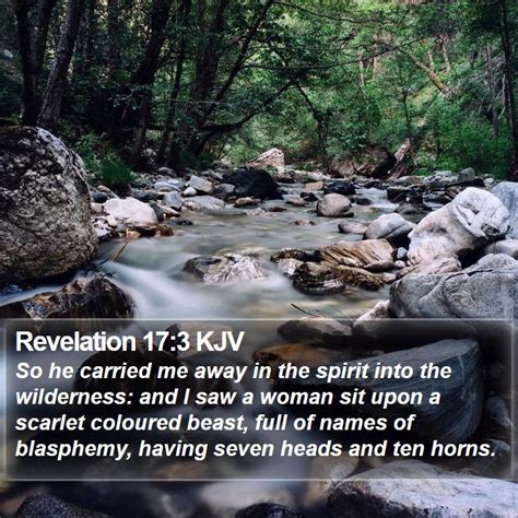 Revelation Kjv So He Carried Me Away In The Spirit Into The