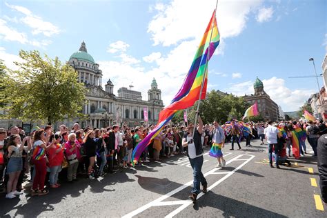 Revelers Take Part In Belfast Gay Pride Parade