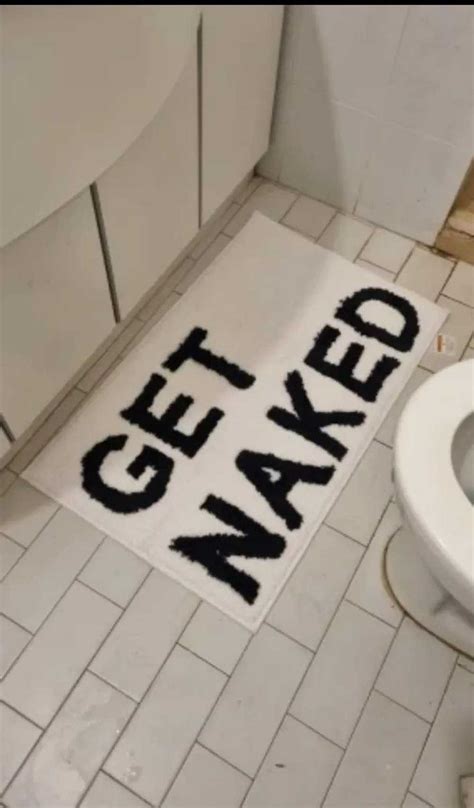 Carpet Custom Streetwear Nude Get Naked Bath Mat Gem