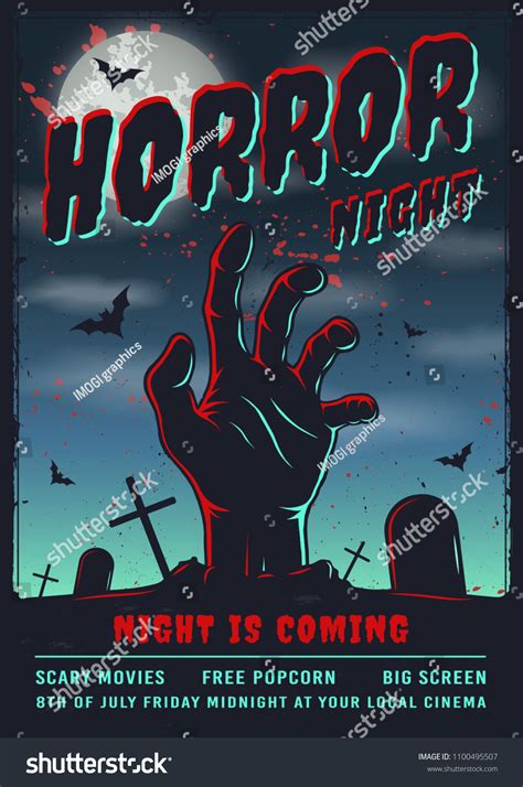 Horror movie poster Images, Stock Photos & Vectors | Shutterstock
