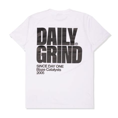 DAILY GRIND BLAZE TSHIRT WHITE | Daily Grind Store PH