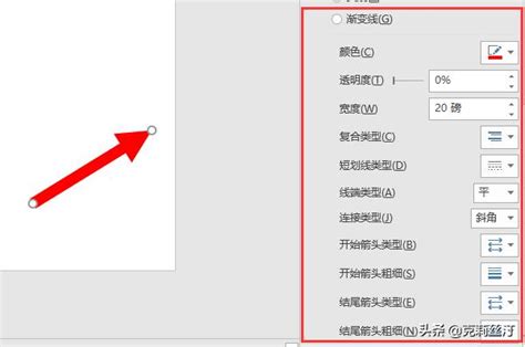 怎样更改ppt中箭头线条的箭头大小和形状？ 3d溜溜网