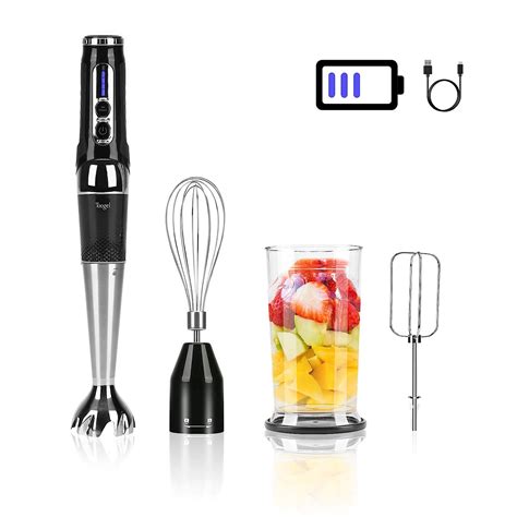 Buy Cordless Hand Blender Rechargeable Powerful Variable Speed Control