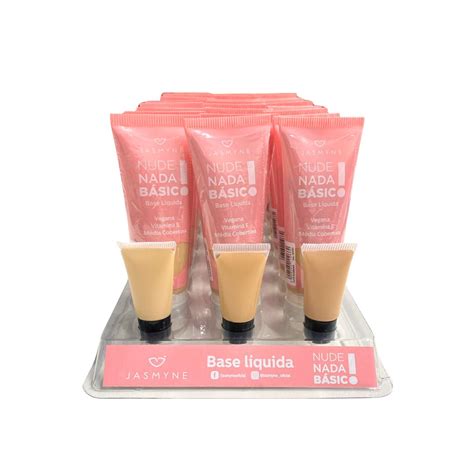 Base L Quida Nude Nada Basic C Unid Jasmyne Js A Bem Mulher Maquiagens Fornecedor