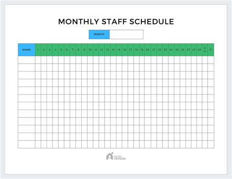 Free Monthly Work Schedule Template Sheets Assesub