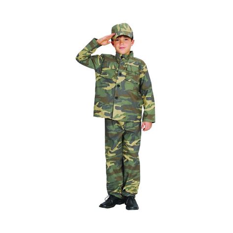 Costum carnaval soldat pentru copii 7-8 ani 120/130 cm - eMAG.ro