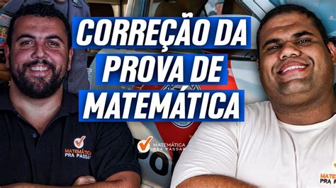 Concurso PM SP 2024 Correção da Prova de Matemática Aplicada 21 07