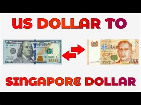 US Dollar To Singapore Dollar Exchange Rate Today USD To SGD