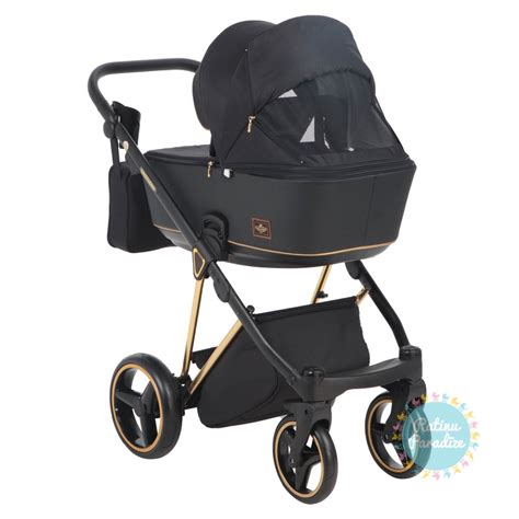 Bērnu rati ADAMEX CRISTIANO Special Edition CR-407 - Gold Black ...