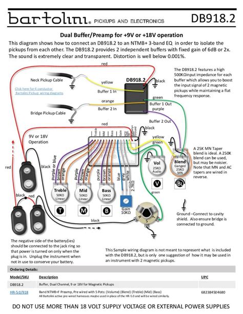 Active Bass Pickup Wiring Diagram