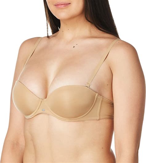 Calvin Klein Womens Naked Glamour Strapless Push Up Bra At Amazon Womens Clothing Store