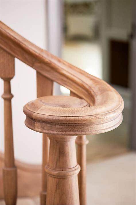 Solid Oak Classic Style Volute Scroll For A Staircase Oak Handrail