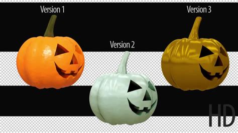 3D Halloween Pumpkins - Stock Motion Graphics | Motion Array