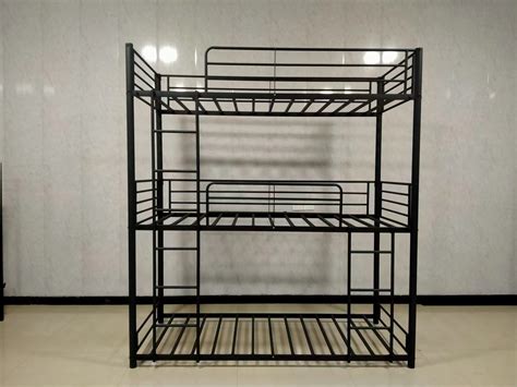 Latest Designed Triple Layers Metal Tube Bed Frames For 3 Kids China