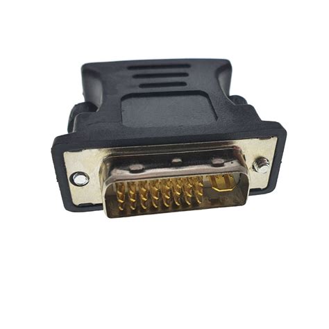 Adaptor Lanberg Cu Conectori Dvi Tata La Vga Mama Negru