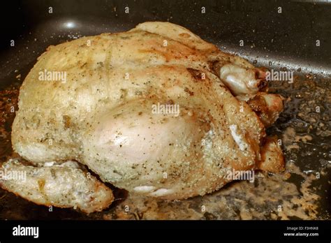 Baked Chicken Preparation Stock Photo - Alamy