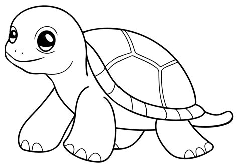 Simple Drawing Of A Turtle Online