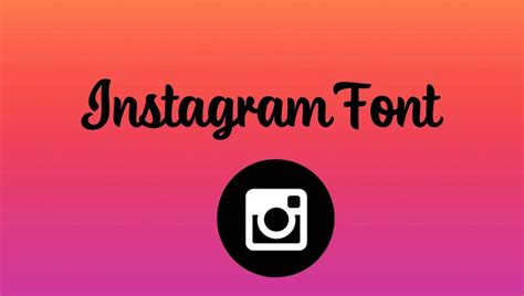 The Instagram Logo Font: Instagram Icon