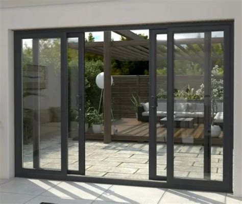 Grey Aluminium Sliding Door For Home Interior At Rs Sq Ft In