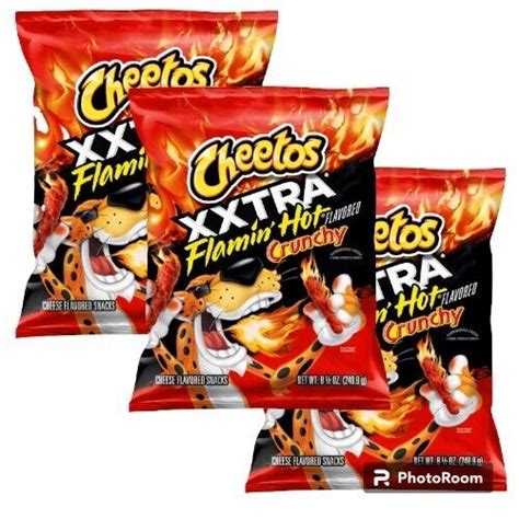 Cheetos Crunchy Xxtra Flamin Hot Real Cheese Snack Chips Oz Bags Ebay