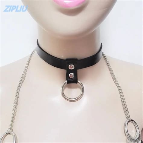 New Fashion Sexy Harajuku Handmade Choker Punk Leather Collar Belt Necklace Spikes And Chain