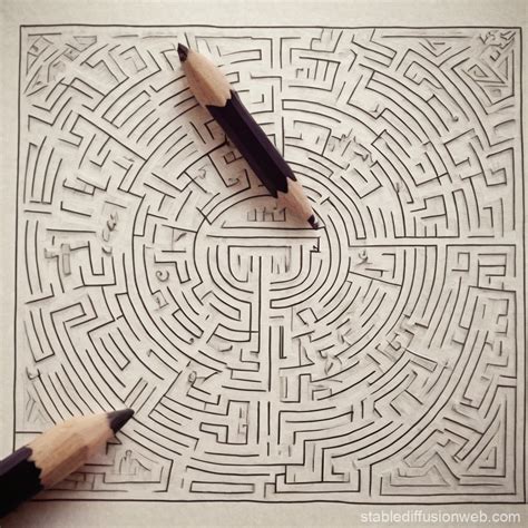 Maze Drawing Stable Diffusion Online