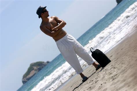Tropical Beach Man Stock Photo Image Of Relax Nude Future 1215592