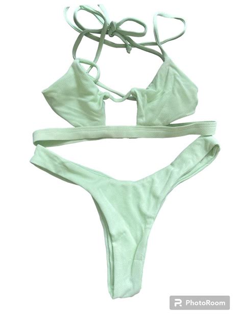 Mint Green Bikini On Carousell