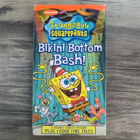 SPONGEBOB SQUAREPANTS BIKINI Bottom Bash VHS Nickelodeon Cartoon Tested PicClick UK