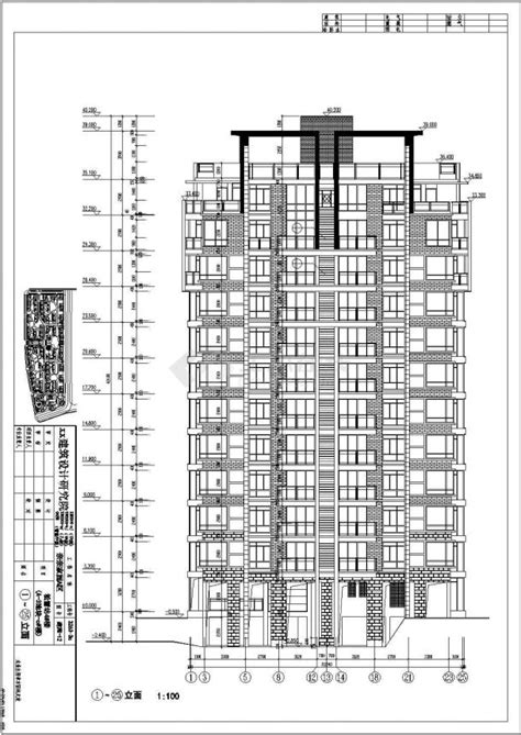 地下1地上111跃层小高层点式住宅楼建筑施工图住宅小区土木在线